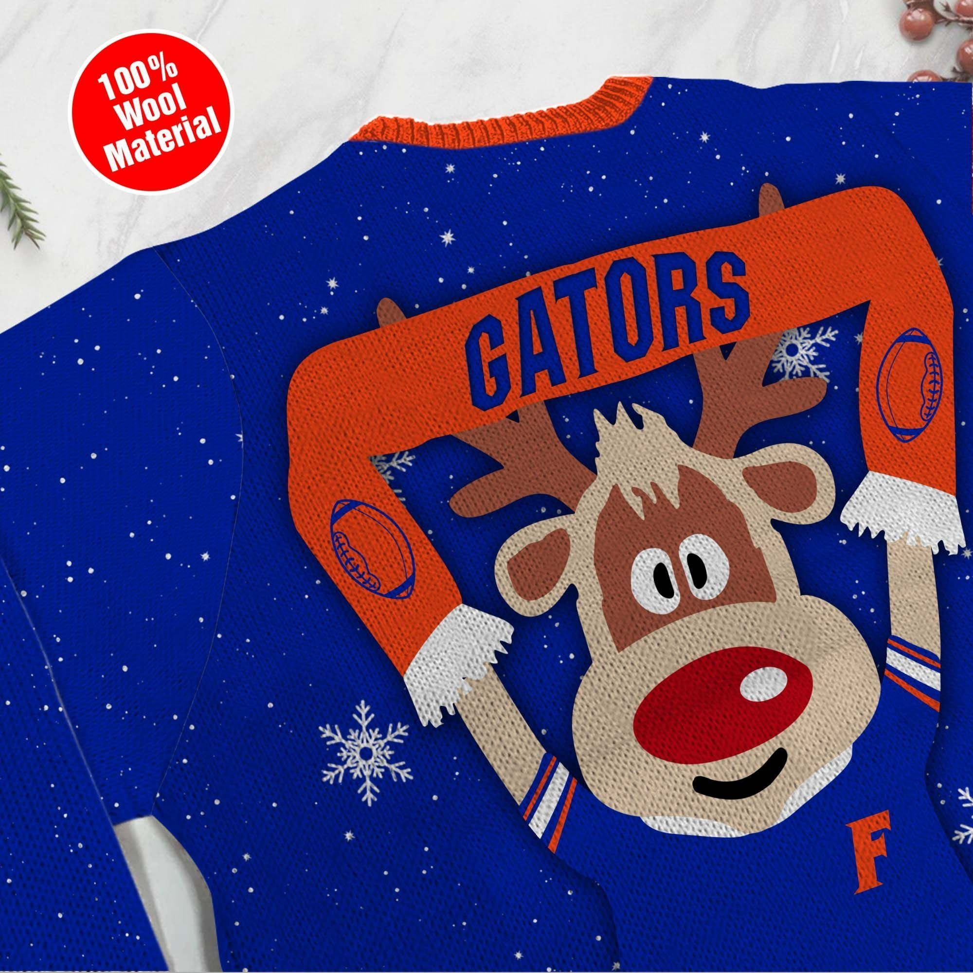 Florida Gators Funny Ugly Christmas Sweater Adult 3D Funny Matching for family - Image 5