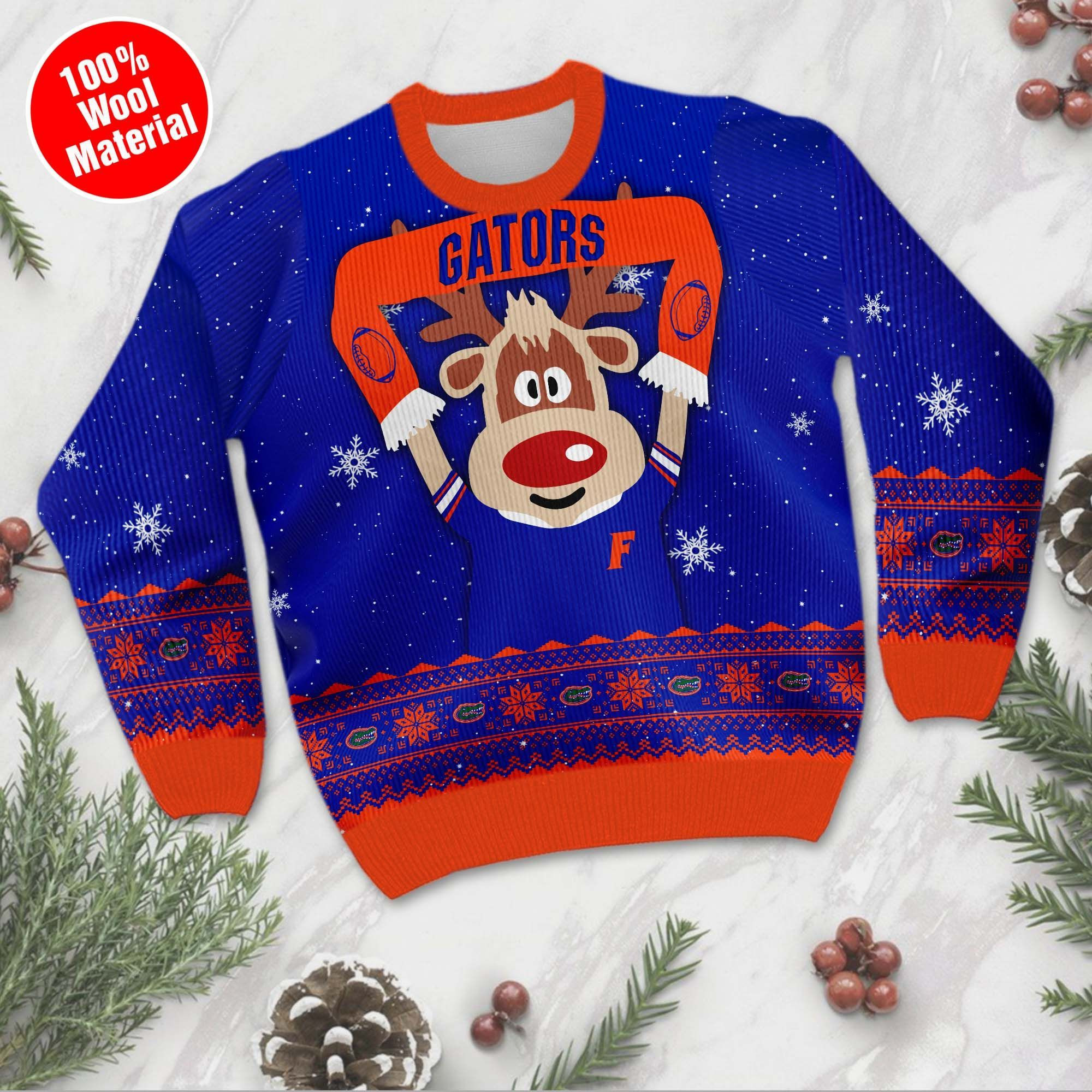 Florida Gators Funny Ugly Christmas Sweater Adult 3D Funny Matching for family - Image 2