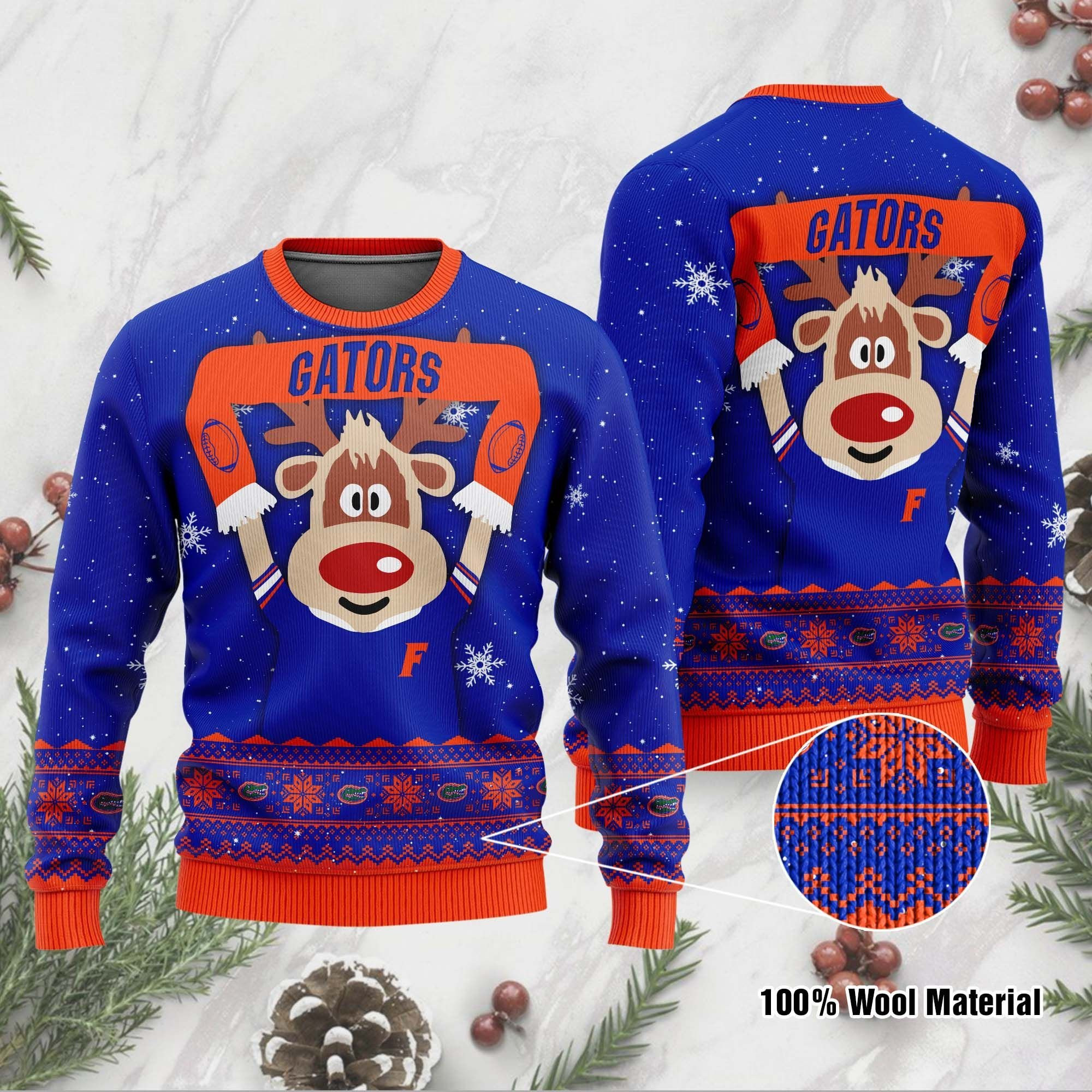 Florida Gators Funny Ugly Christmas Sweater Adult 3D Funny Matching for family