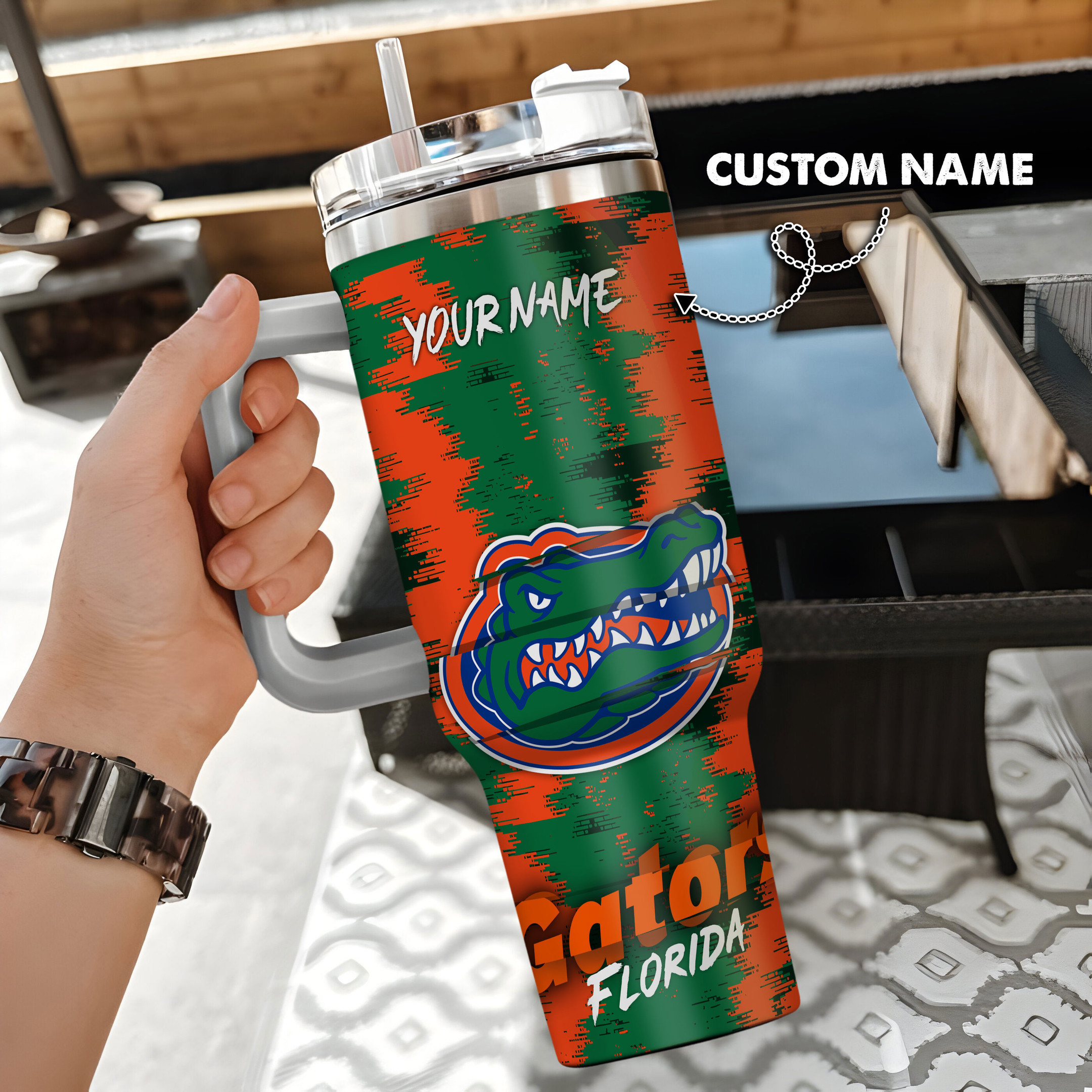 Florida Gators NCAA Custom Stanley Cup 40 oz 30 oz Tumbler With HandleTVC230111