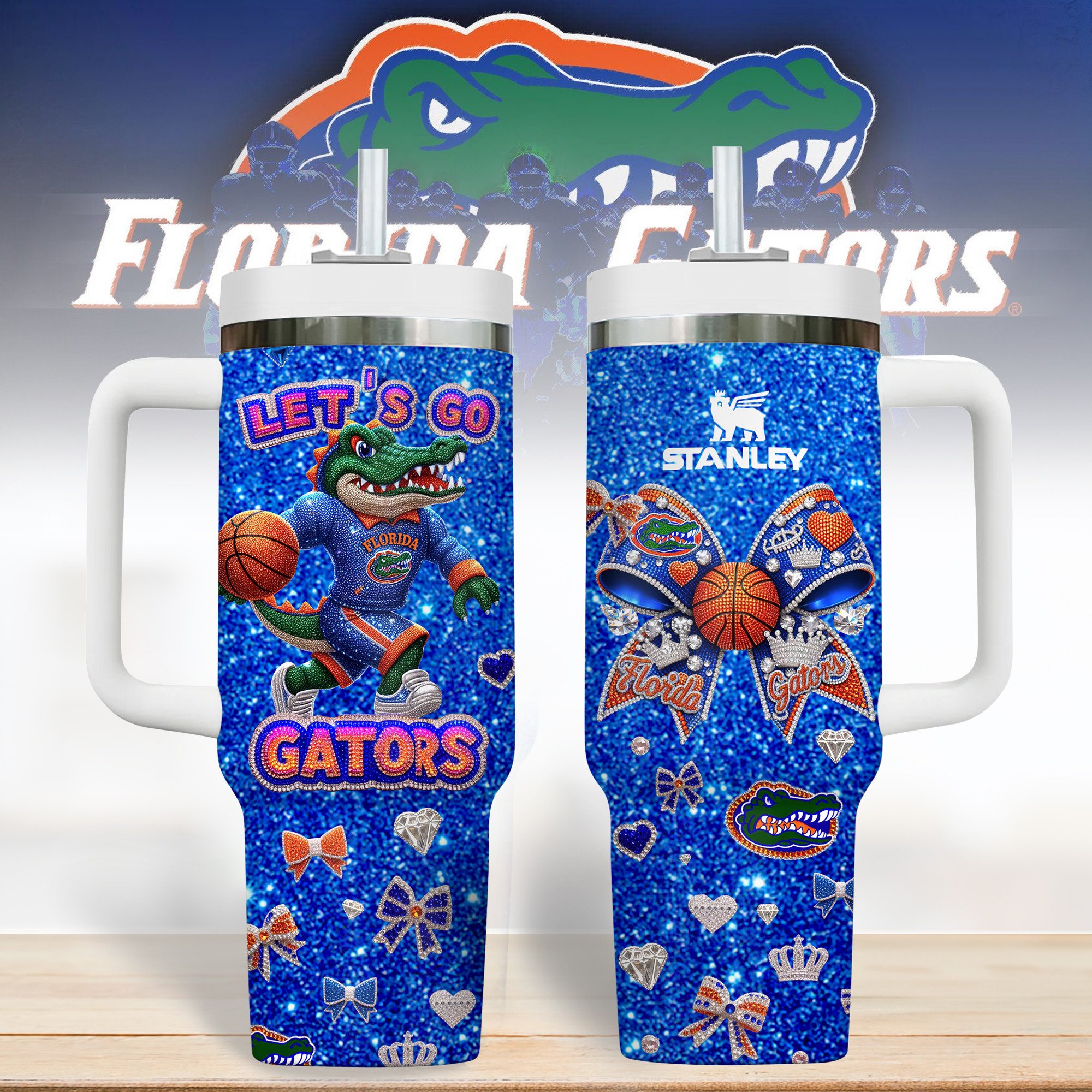 Florida Gators NCAA Custom Stanley Cup 40 oz 30 oz Tumbler With HandleTVC2301280