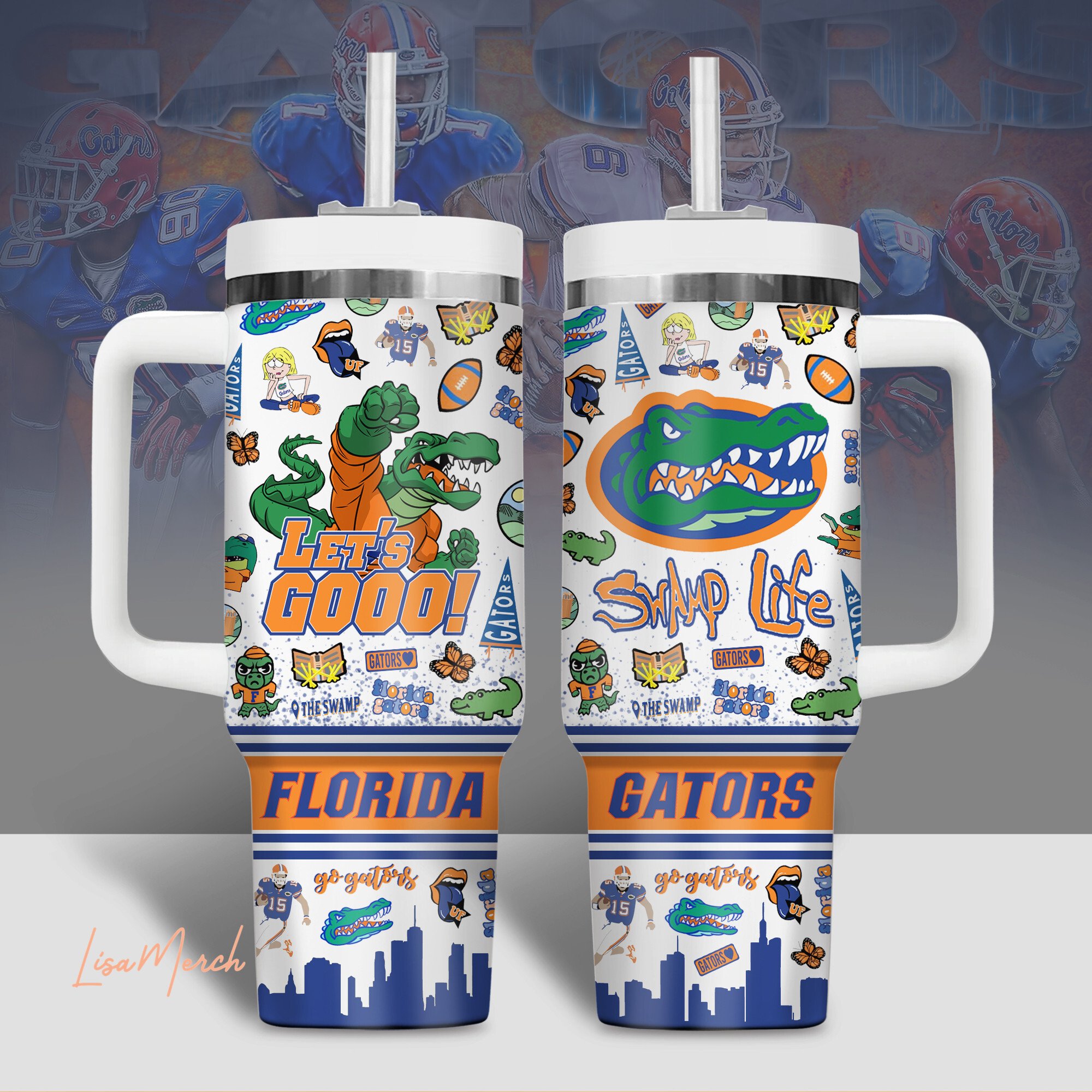 Florida Gators NCAA Custom Stanley Cup 40 oz 30 oz Tumbler With HandleTVC2301509