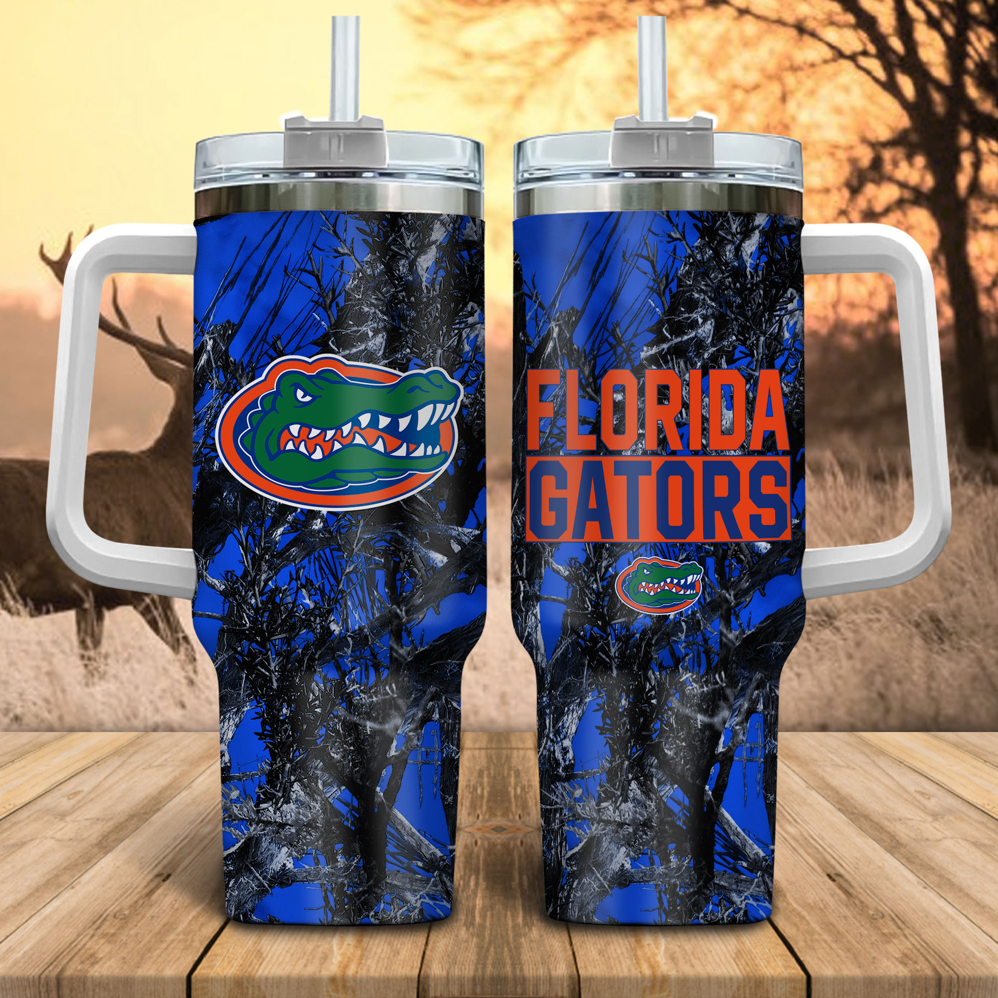 Florida Gators NCAA Hunting Custom Stanley Cup 40 oz 30 oz Tumbler With HandleTVC230115