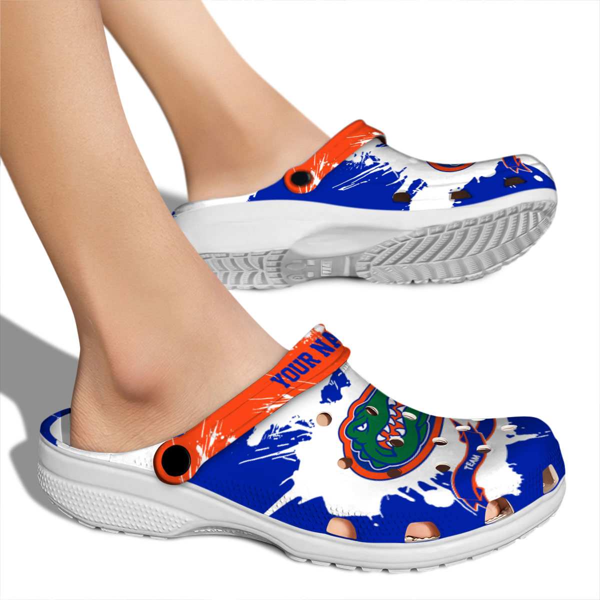 Florida Gators NCAA Sport Crocs Crocband Clogs Shoes Comfortable For Men Women and Kids - Image 2