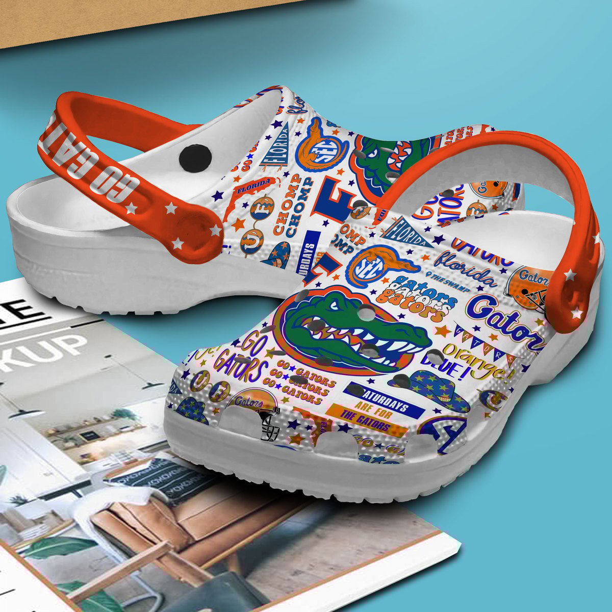 Florida Gators NCAA Sport Crocs Crocband Clogs Shoes Comfortable For Men Women and Kids - Image 2