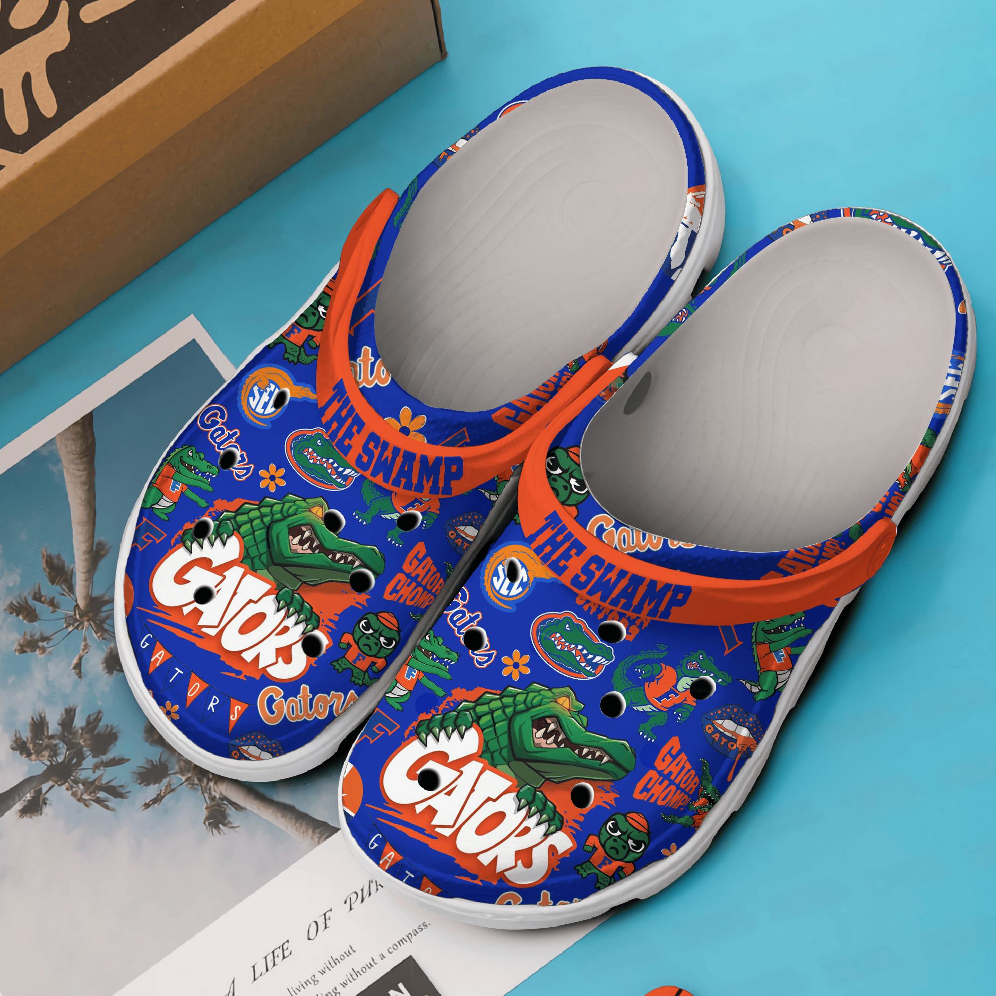 Florida Gators NCAA Sport Crocs Crocband Clogs Shoes Comfortable For Men Women and Kids - Image 3