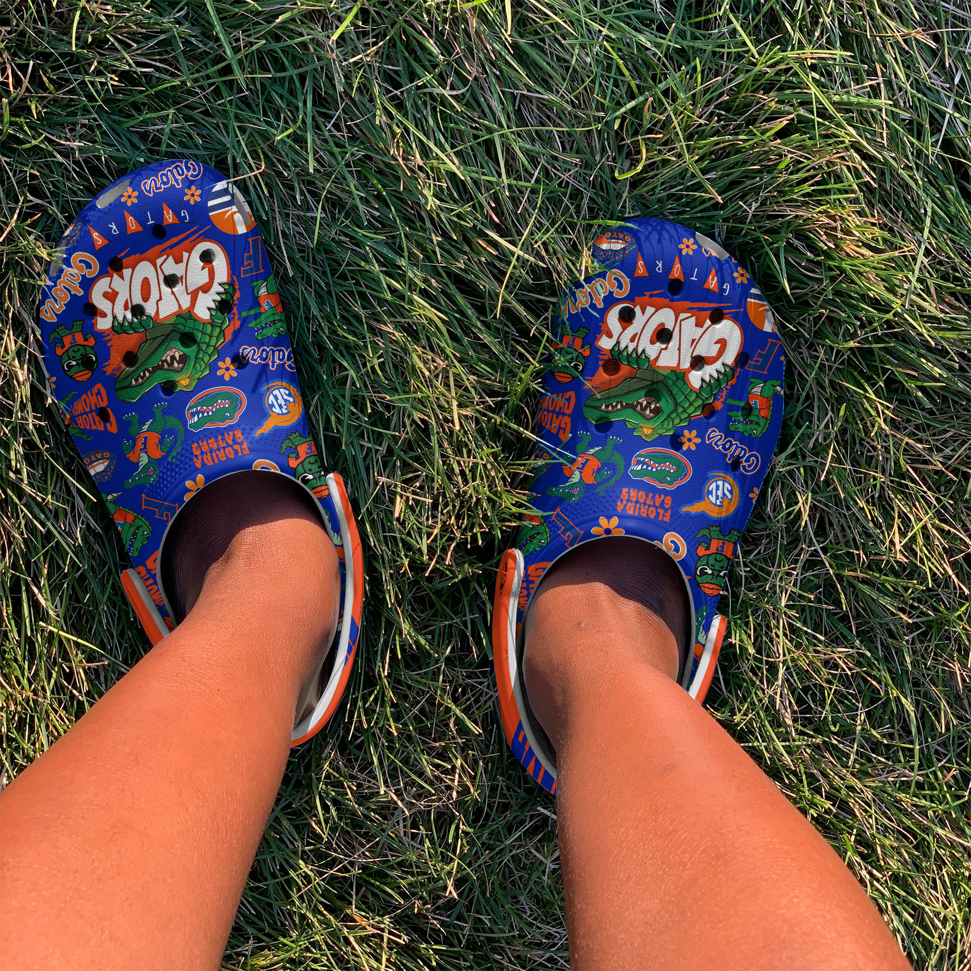 Florida Gators NCAA Sport Crocs Crocband Clogs Shoes Comfortable For Men Women and Kids - Image 2