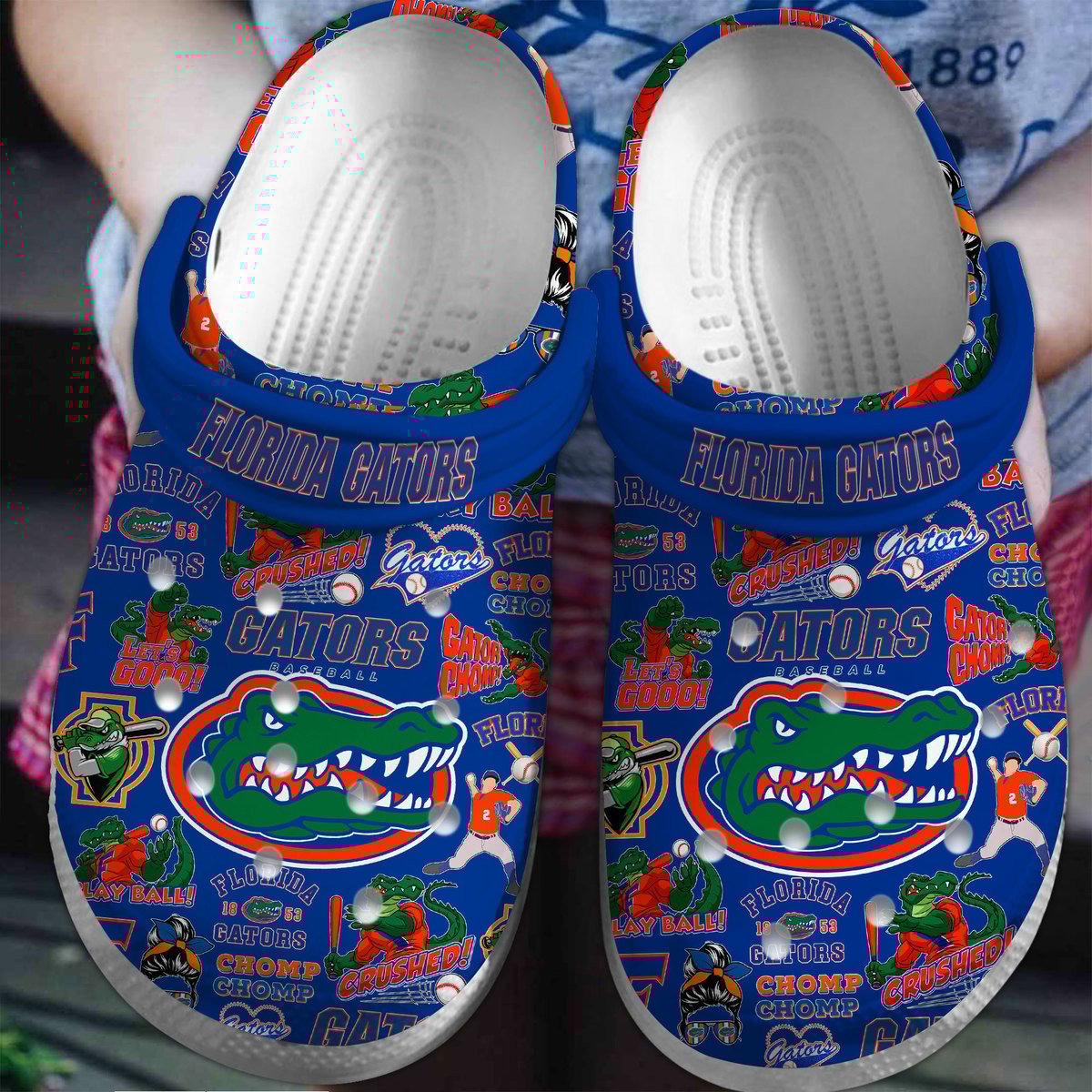 Florida Gators NCAA Sport Premium Crocs Crocband Clogs Shoes Comfortable For Men Women and Kids