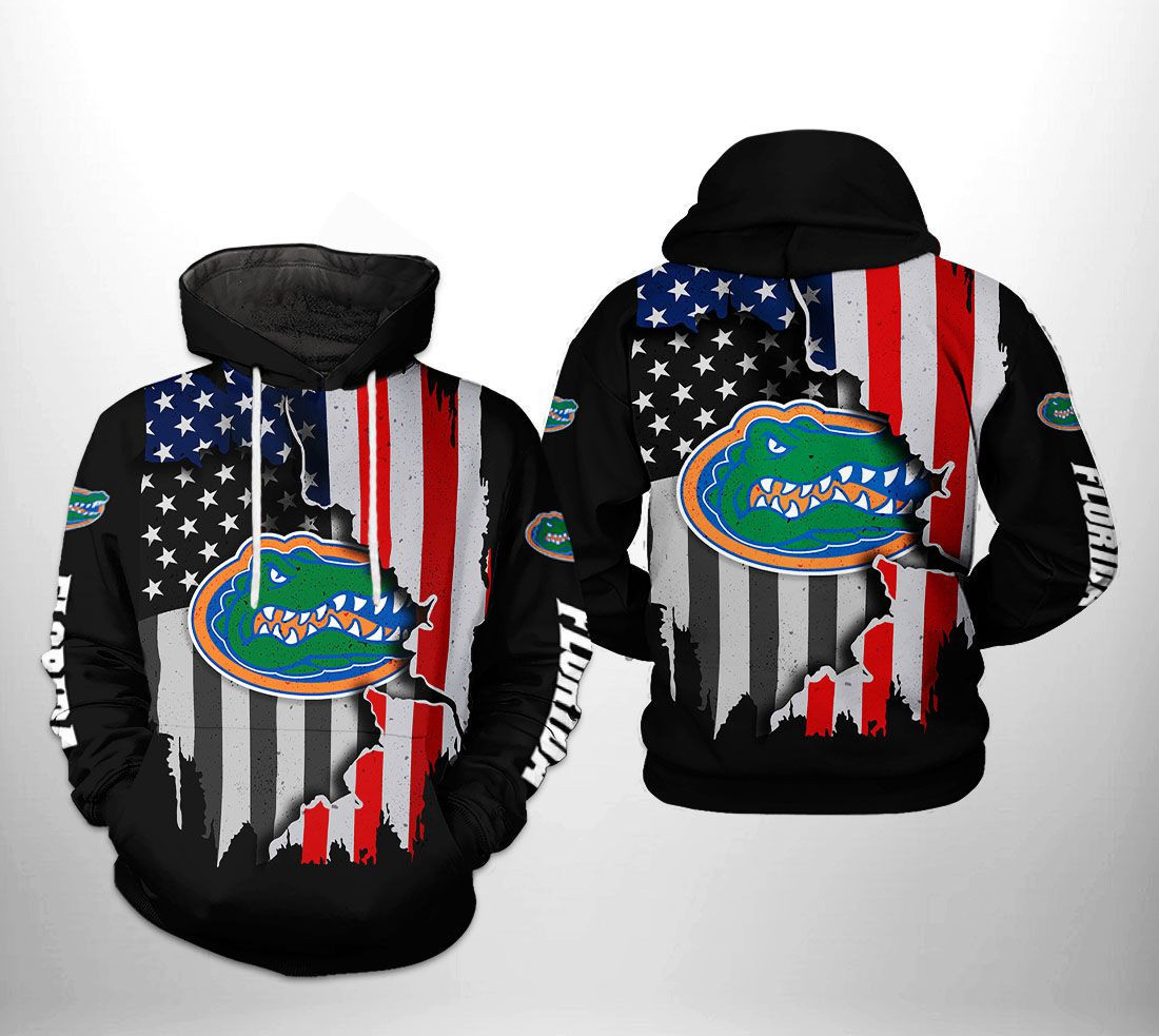 Florida Gators NCAA US Flag 3D All Over Print Hoodie, Zip Hoodie