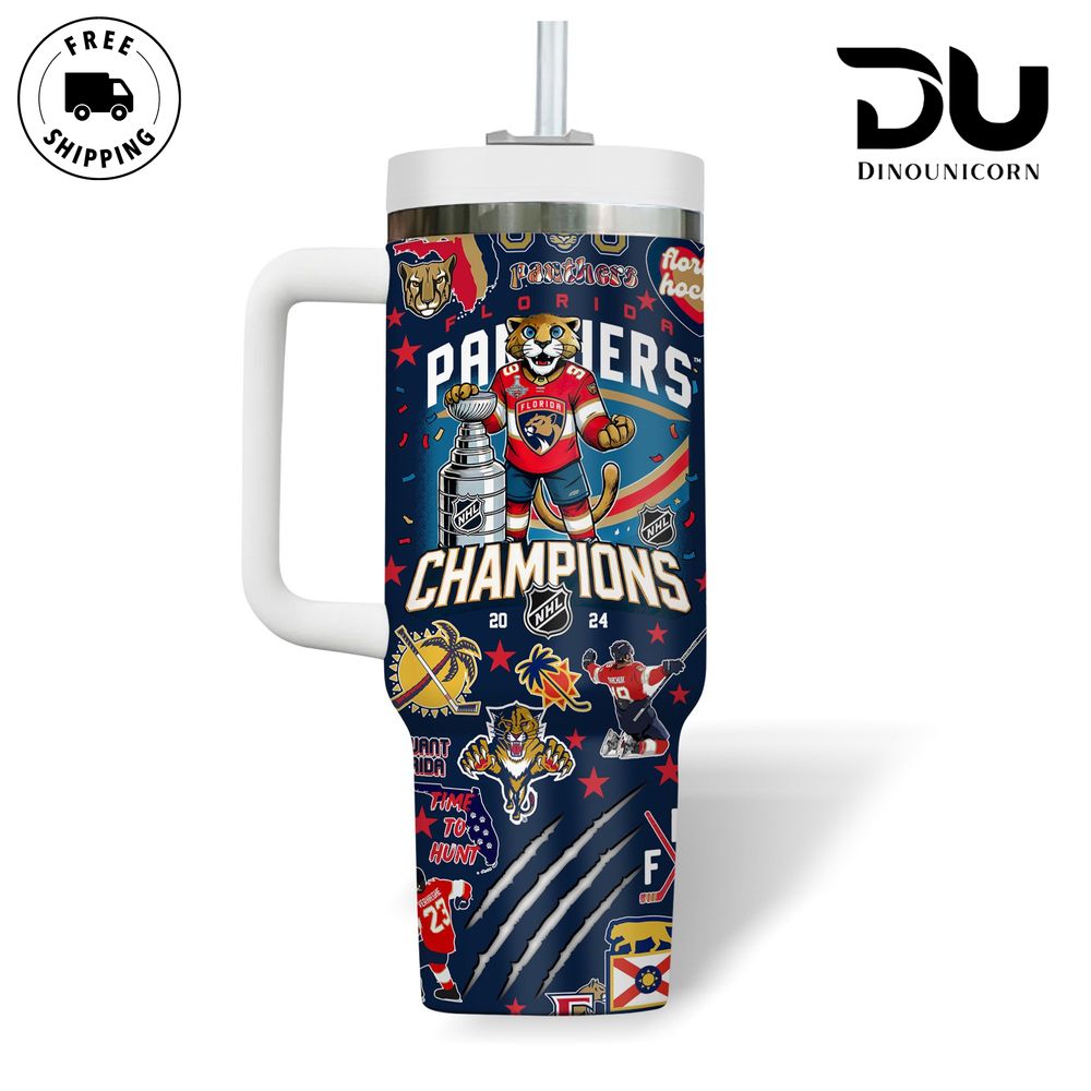 Florida Panthers NHL Cup Champions 2024 Custom Stanley Cup 40 oz 30 oz Tumbler With HandleTVC2301711 - Image 4