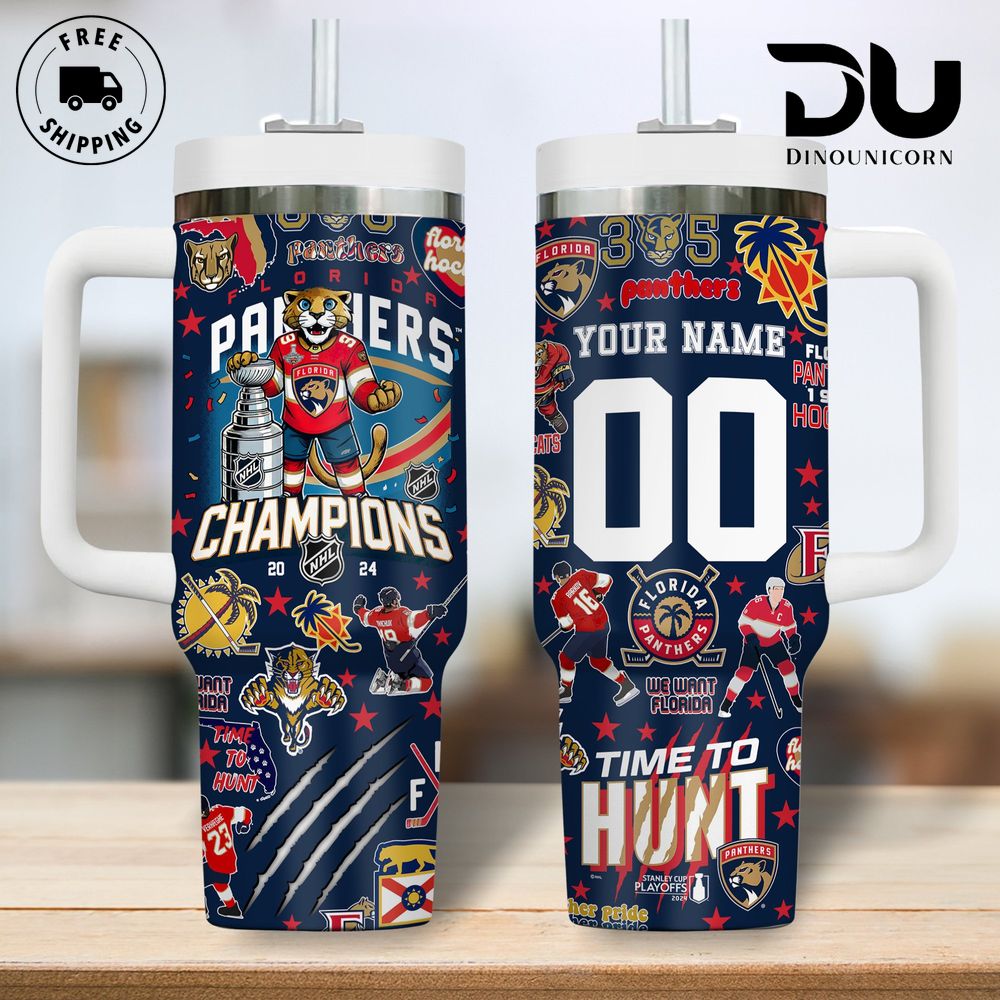 Florida Panthers NHL Cup Champions 2024 Custom Stanley Cup 40 oz 30 oz Tumbler With HandleTVC2301711 - Image 2
