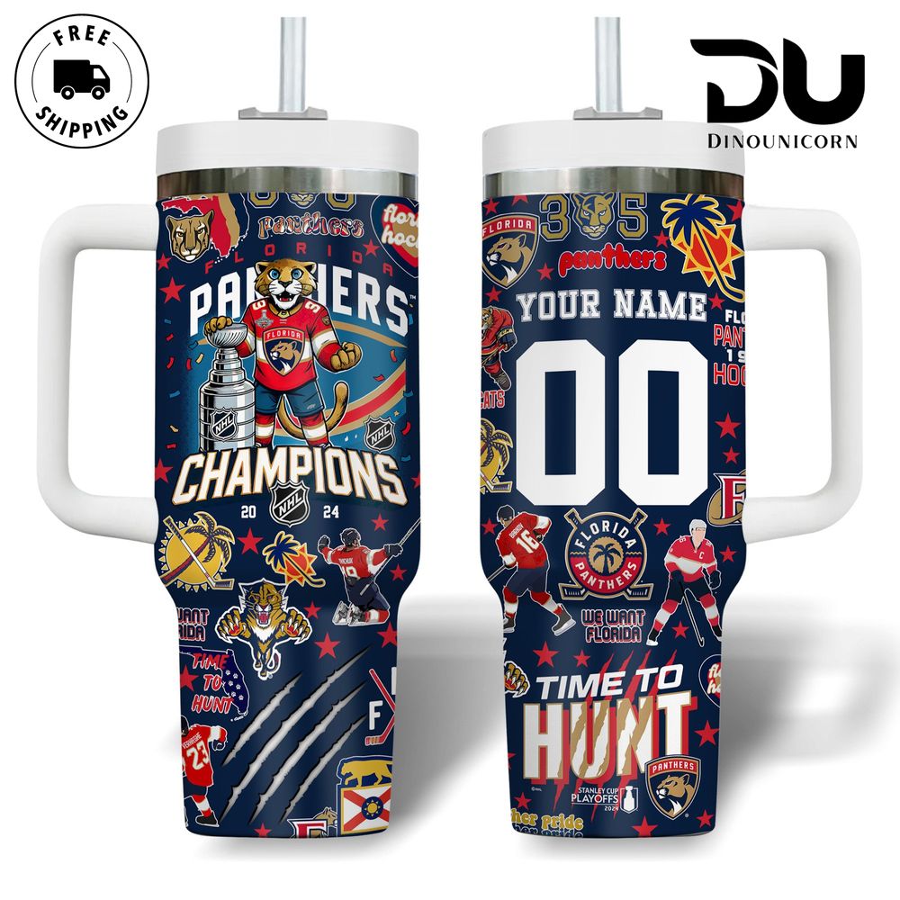 Florida Panthers NHL Cup Champions 2024 Custom Stanley Cup 40 oz 30 oz Tumbler With HandleTVC2301711 - Image 3