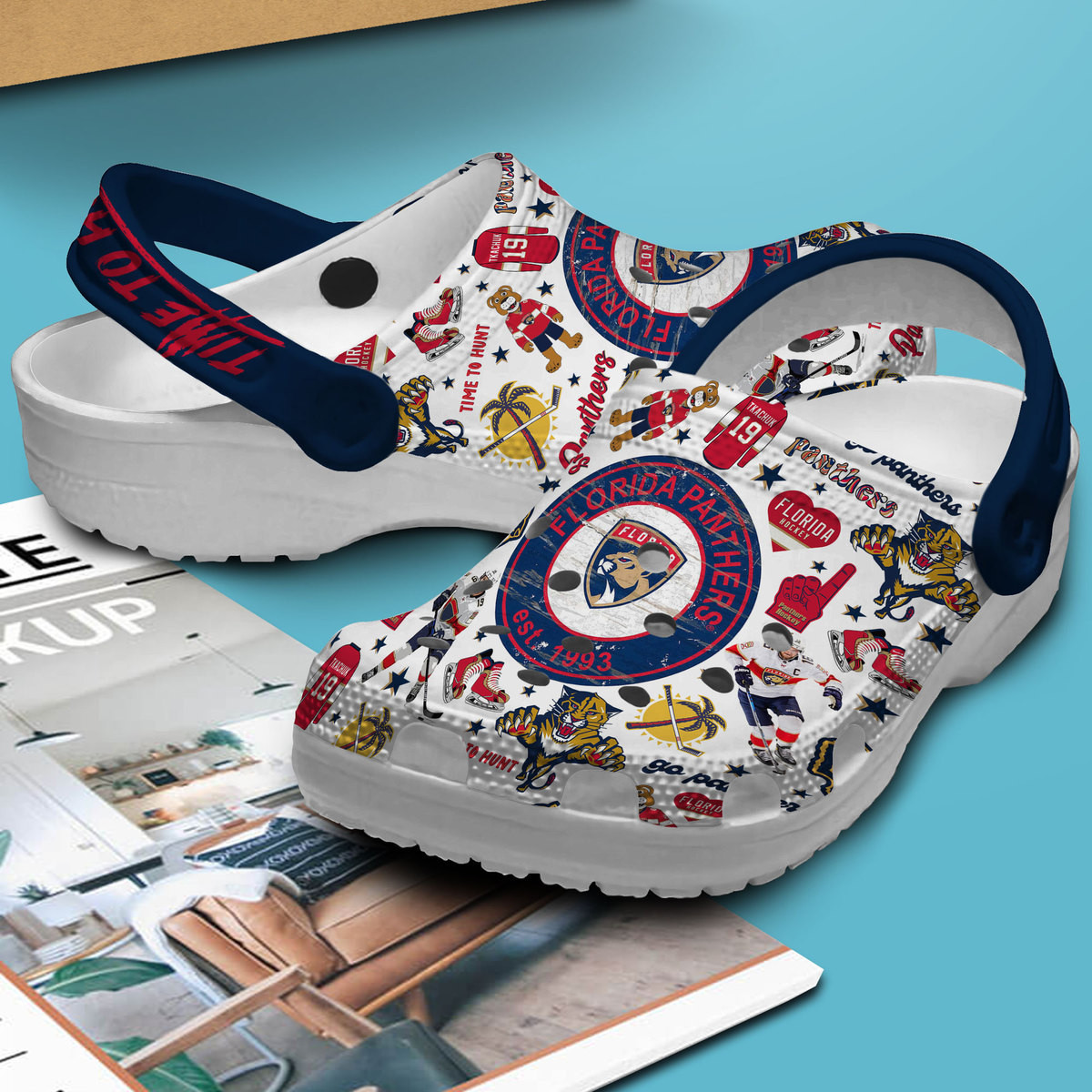 Florida Panthers NHL Sport Crocs Crocband Clogs Shoes Comfortable For Men Women and Kids - Image 2