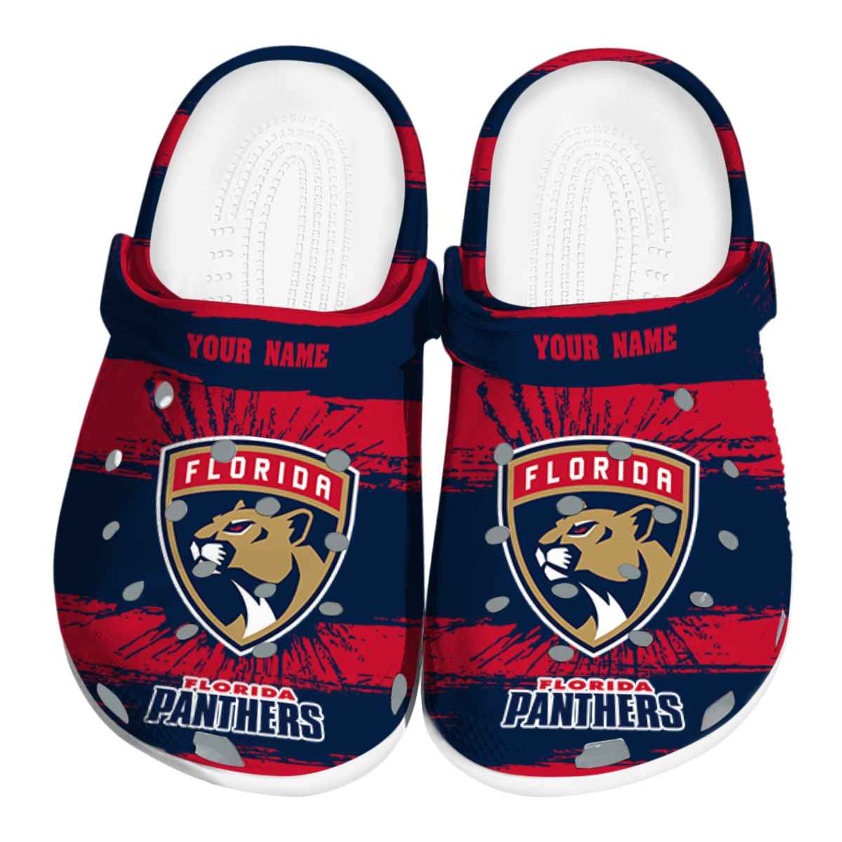 Florida Panthers NHL Sport Crocs Crocband Clogs Shoes Comfortable For Men Women and Kids