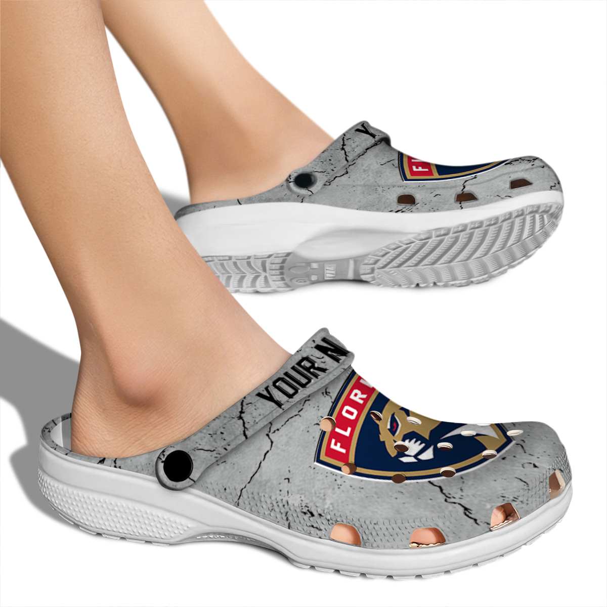 Florida Panthers NHL Sport Crocs Crocband Clogs Shoes Comfortable For Men Women and Kids - Image 2