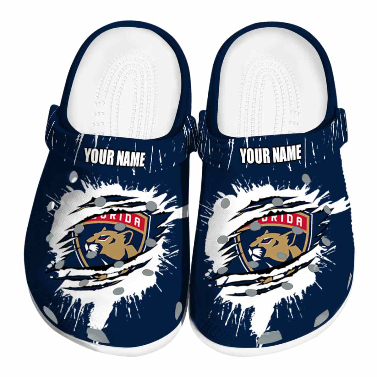 Florida Panthers NHL Sport Crocs Crocband Clogs Shoes Comfortable For Men Women and Kids