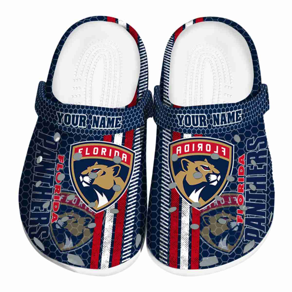 Florida Panthers NHL Sport Crocs Crocband Clogs Shoes Comfortable For Men Women and Kids