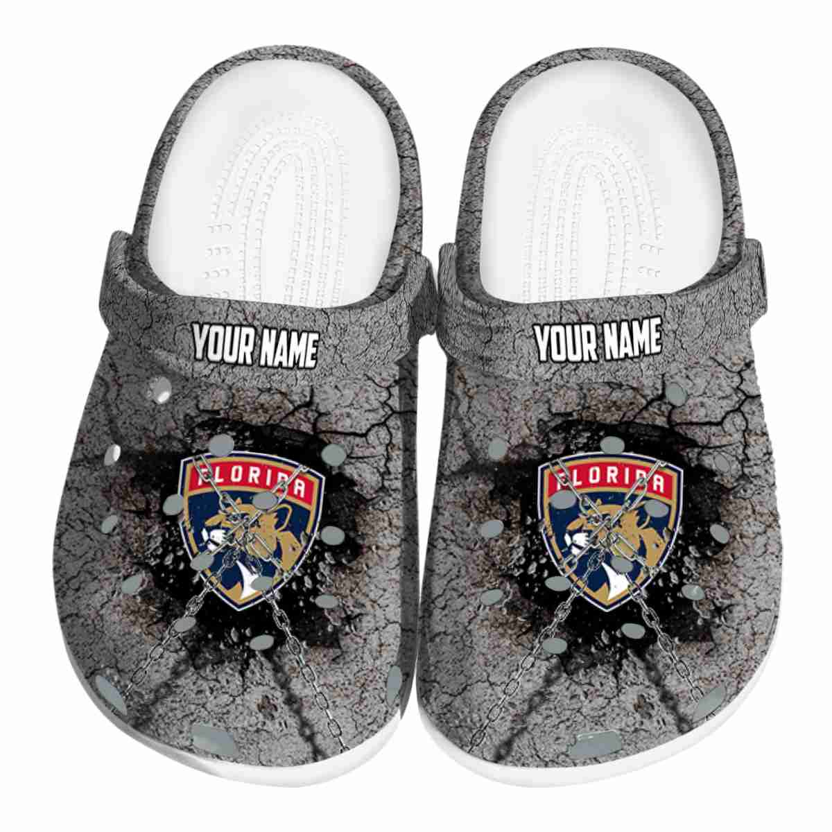 Florida Panthers NHL Sport Crocs Crocband Clogs Shoes Comfortable For Men Women and Kids