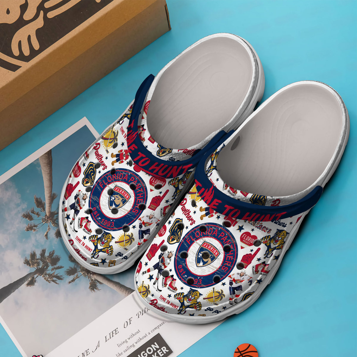 Florida Panthers NHL Sport Crocs Crocband Clogs Shoes Comfortable For Men Women and Kids - Image 3