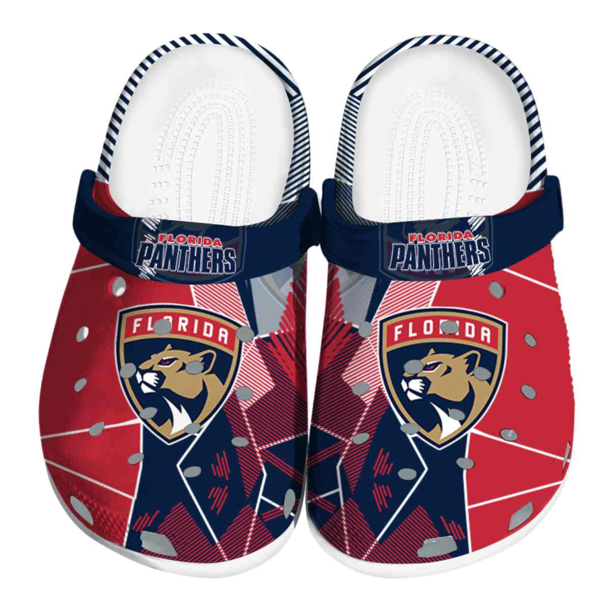 Florida Panthers NHL Sport Crocs Crocband Clogs Shoes Comfortable For Men Women and Kids