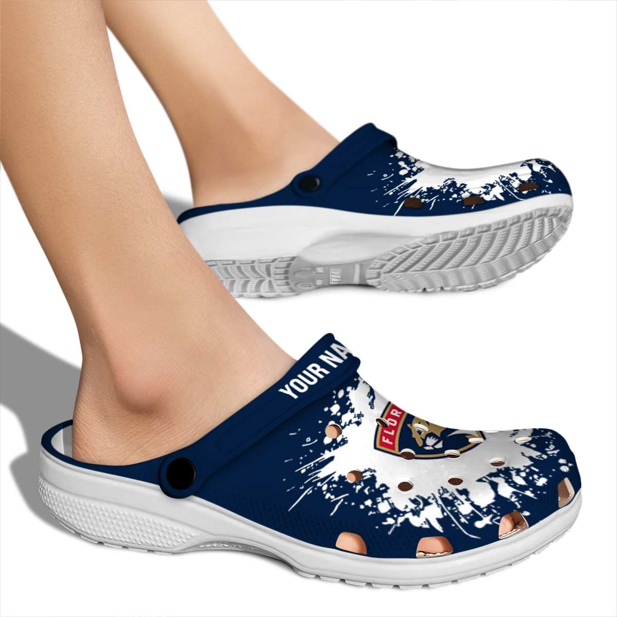 Florida Panthers NHL Sport Crocs Crocband Clogs Shoes Comfortable For Men Women and Kids - Image 2