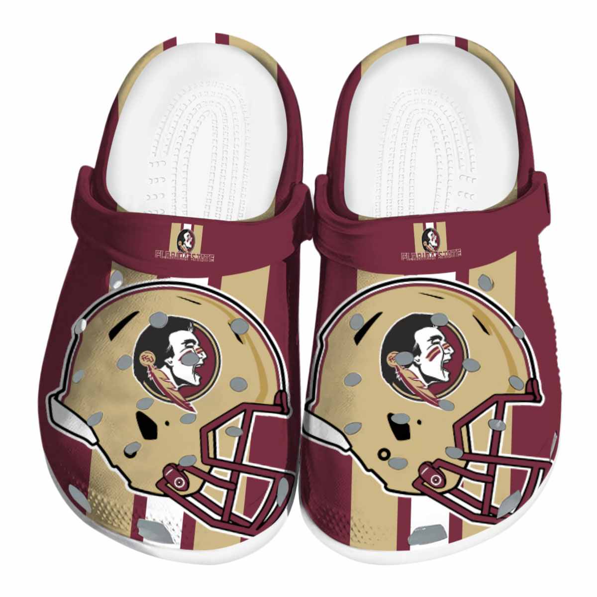 Florida State Seminoles NCAA Sport Crocs Crocband Clogs Shoes Comfortable For Men Women and Kids