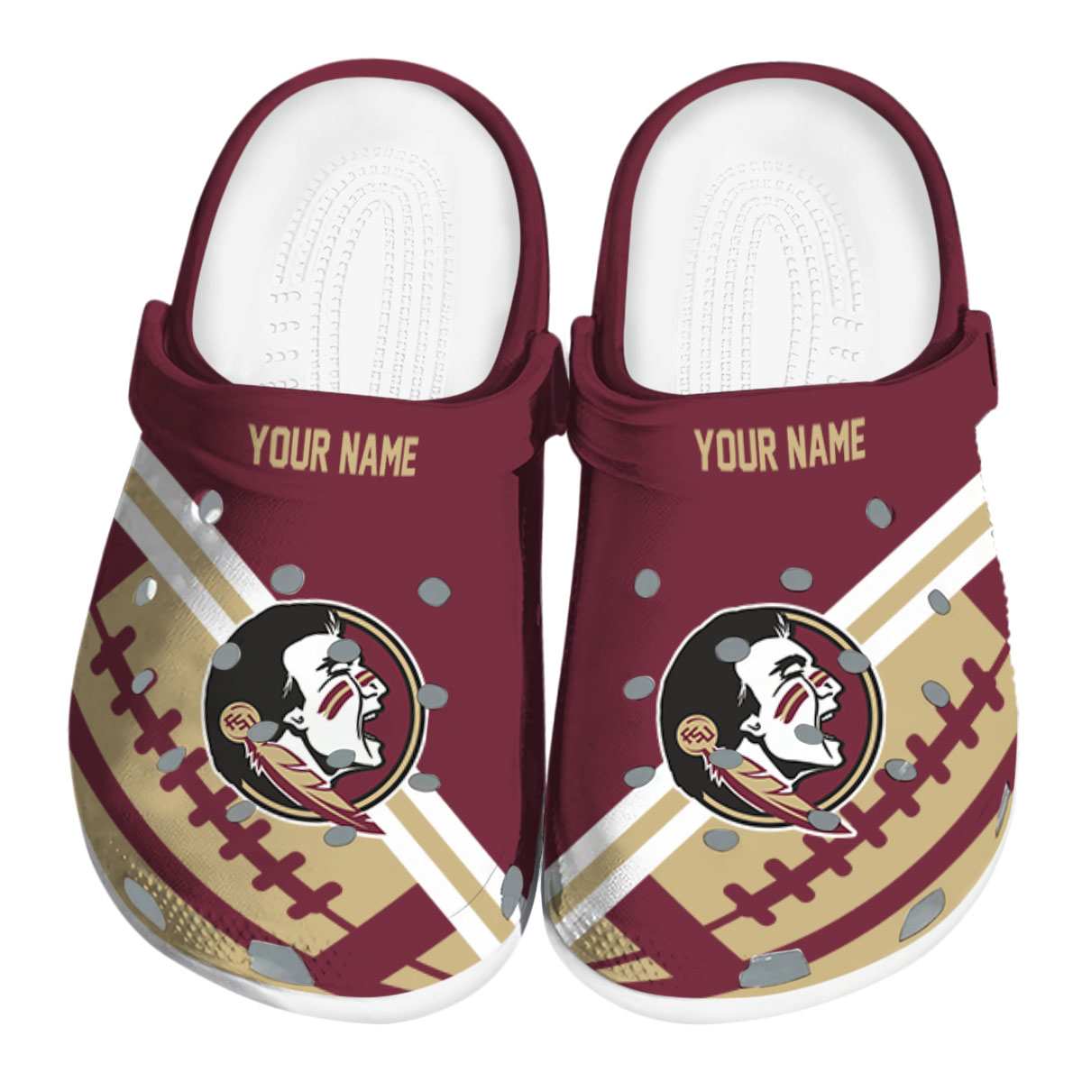 Florida State Seminoles NCAA Sport Crocs Crocband Clogs Shoes Comfortable For Men Women and Kids