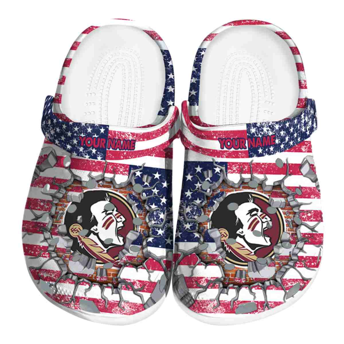 Florida State Seminoles NCAA Sport Crocs Crocband Clogs Shoes Comfortable For Men Women and Kids