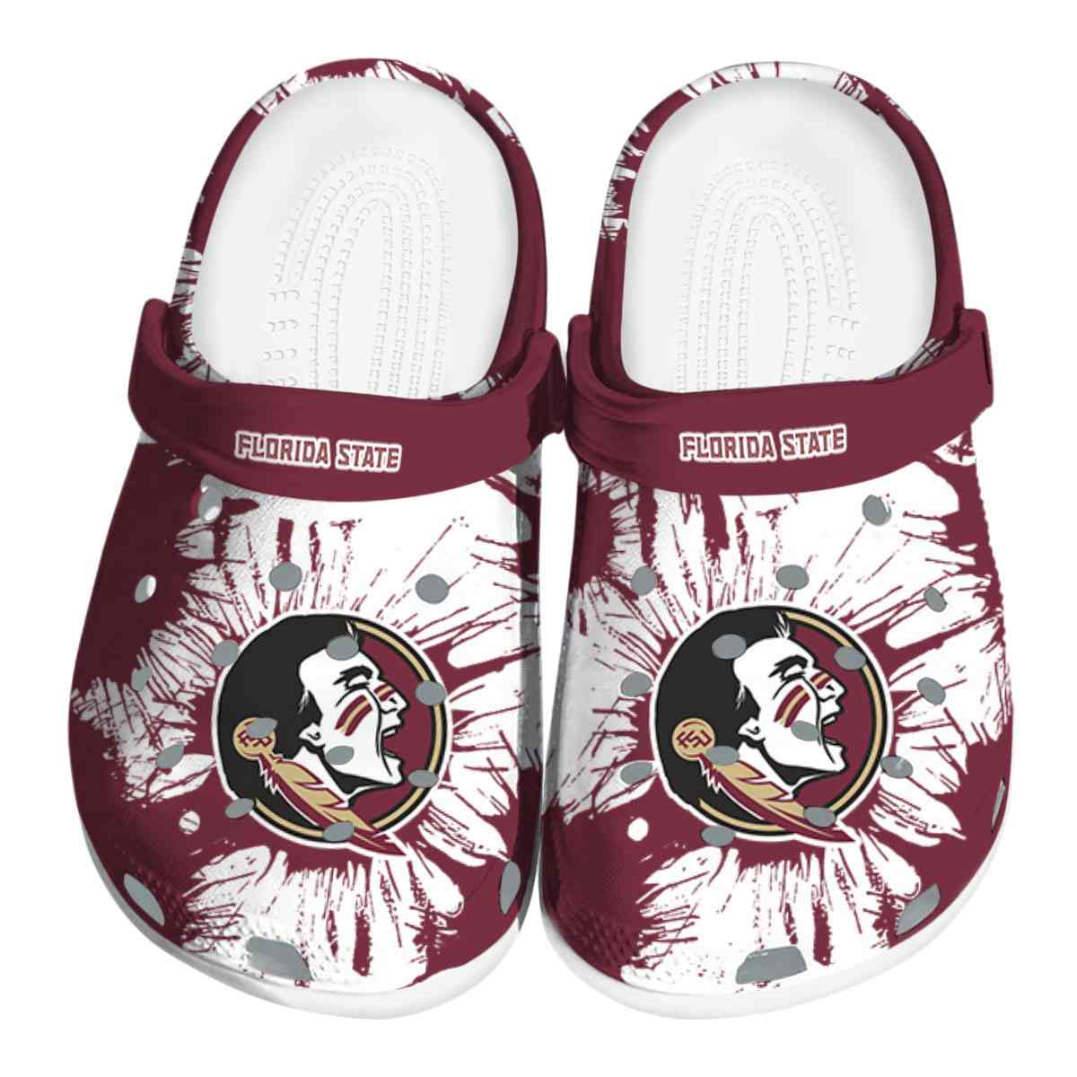 Florida State Seminoles NCAA Sport Crocs Crocband Clogs Shoes Comfortable For Men Women and Kids