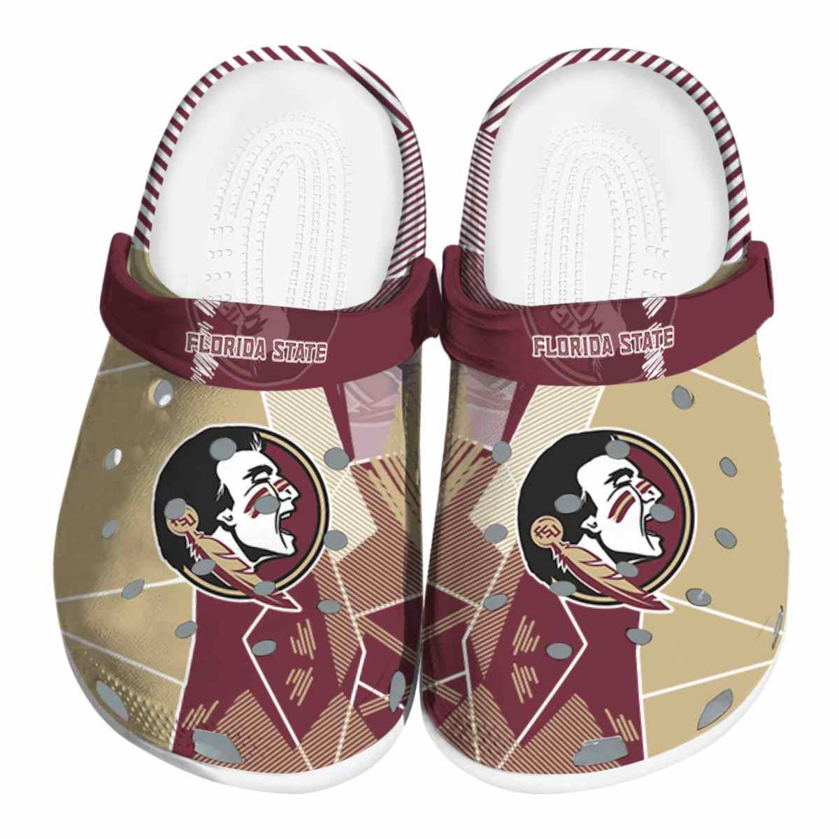 Florida State Seminoles NCAA Sport Crocs Crocband Clogs Shoes Comfortable For Men Women and Kids