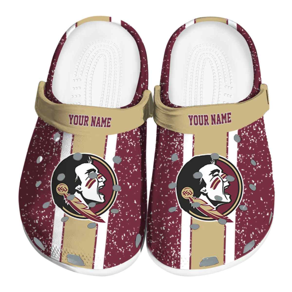 Florida State Seminoles NCAA Sport Crocs Crocband Clogs Shoes Comfortable For Men Women and Kids