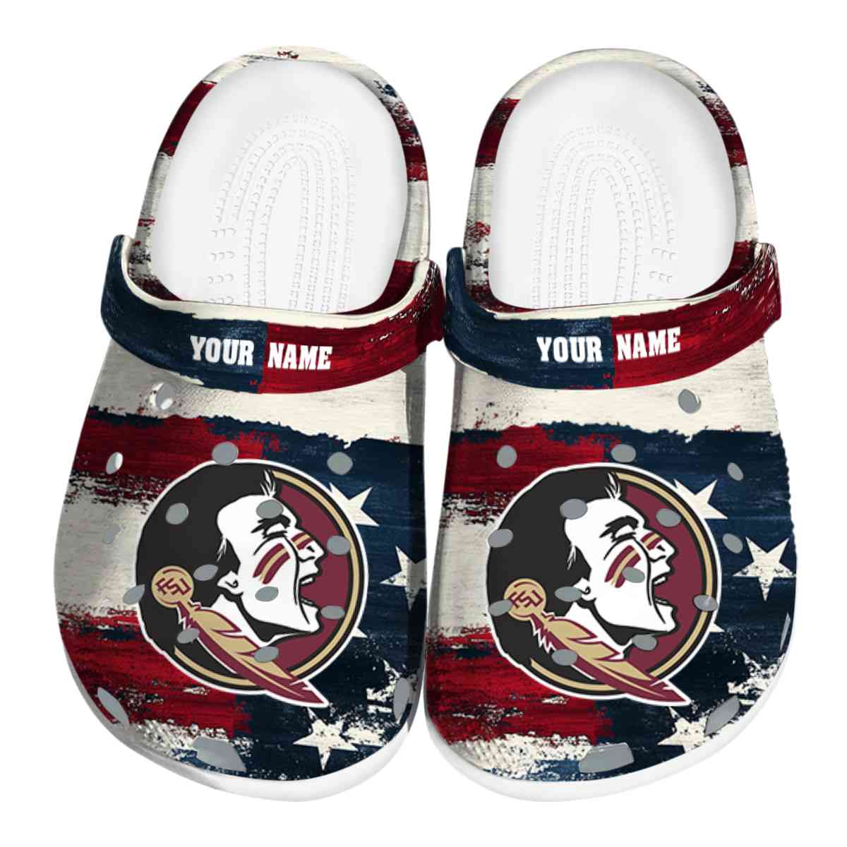 Florida State Seminoles NCAA Sport Crocs Crocband Clogs Shoes Comfortable For Men Women and Kids