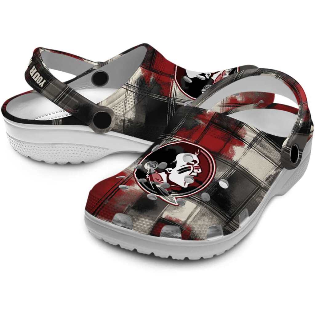 Florida State Seminoles Plaid Fusion ClogTVC1801937 - Image 3