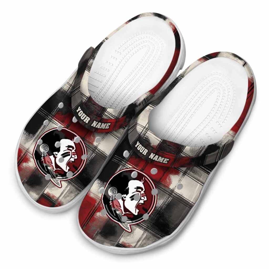 Florida State Seminoles Plaid Fusion ClogTVC1801937 - Image 4