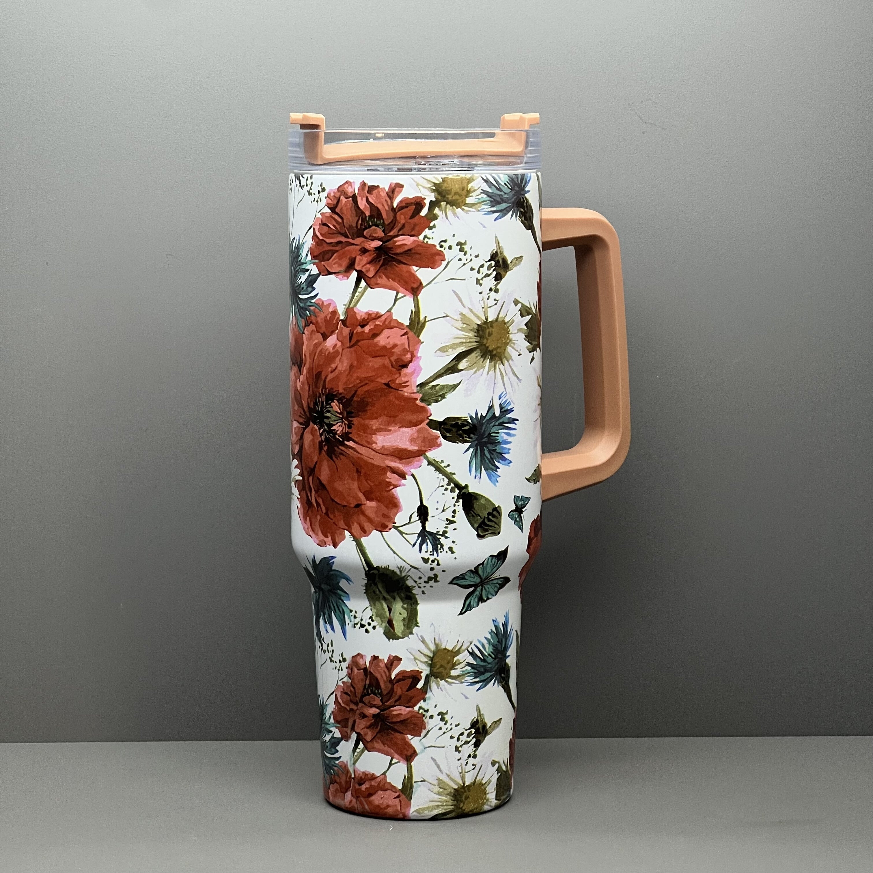 Flower Custom Stanley Cup 40 oz 30 oz Tumbler With HandleTVC2301662