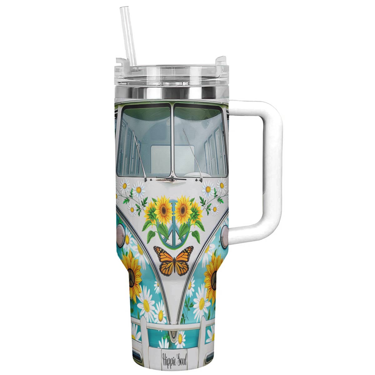 Flower Power Custom Stanley Cup 40 oz 30 oz Tumbler With HandleTVC2301782