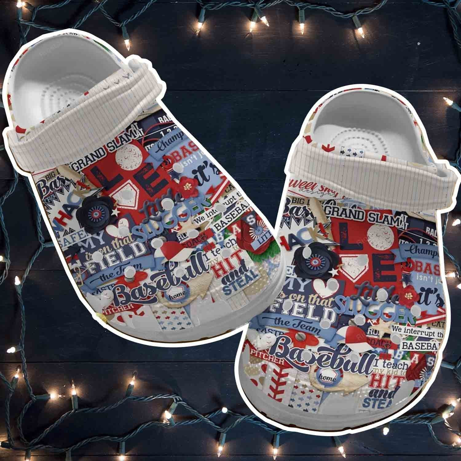 Flower Sticker Baseball Shoes For Batter - Hack Little Slugger Clogs Birthday Gift