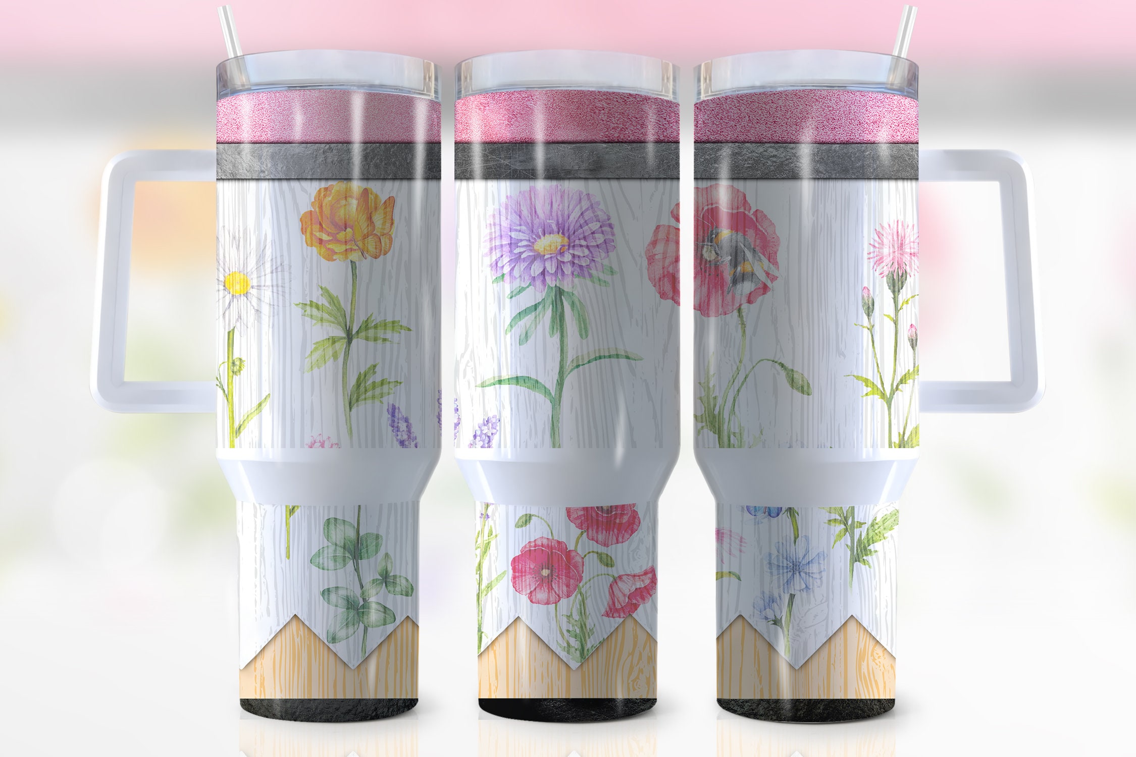 Flowers Custom Stanley Cup 40 oz 30 oz Tumbler With HandleTVC2301942