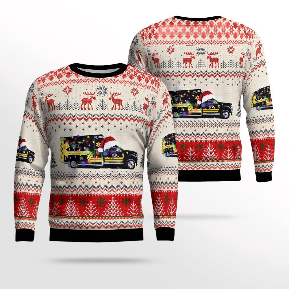Floyd County EM Ugly Christmas Sweaters Christmas Unisex Sweaters Gift For Christmas