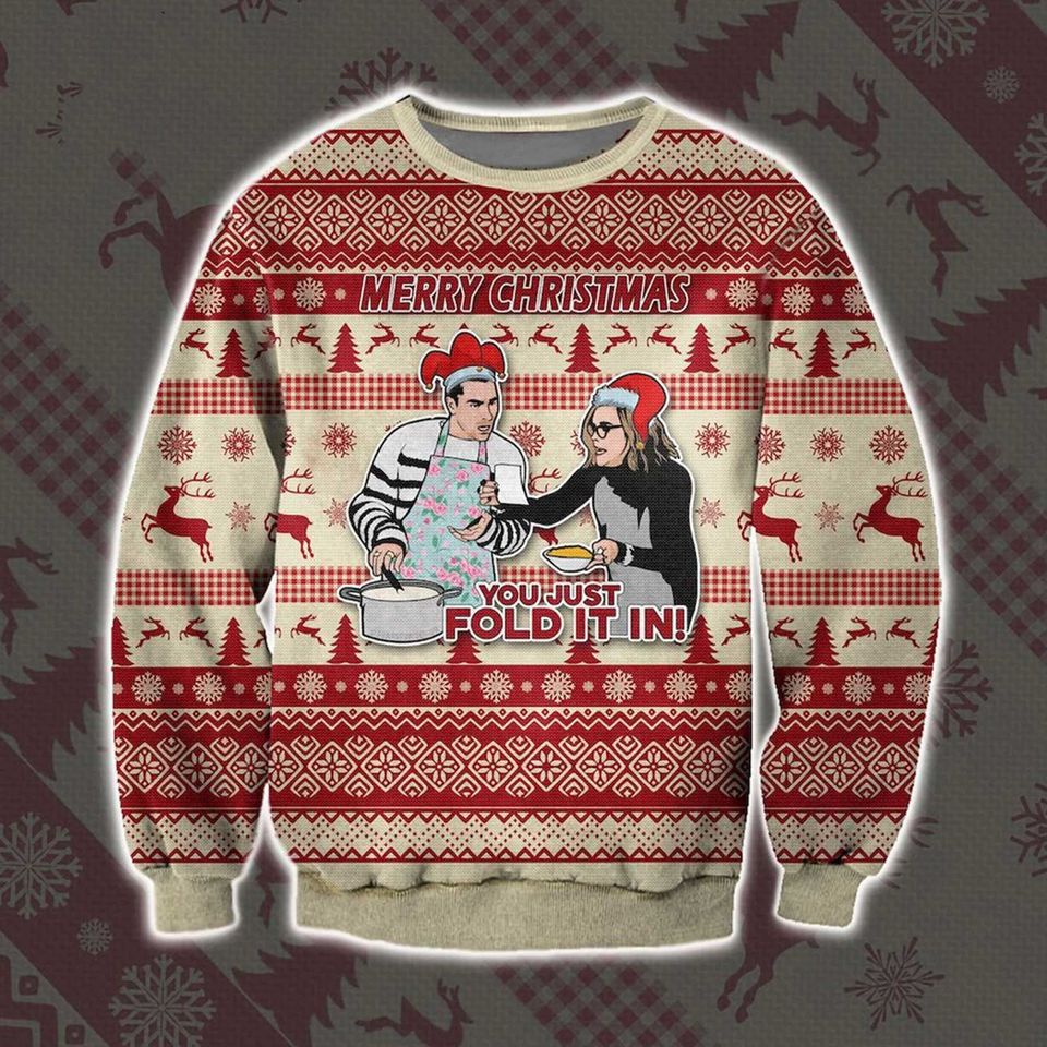 Fold in the Cheese Christmas Ugly Christmas Sweater