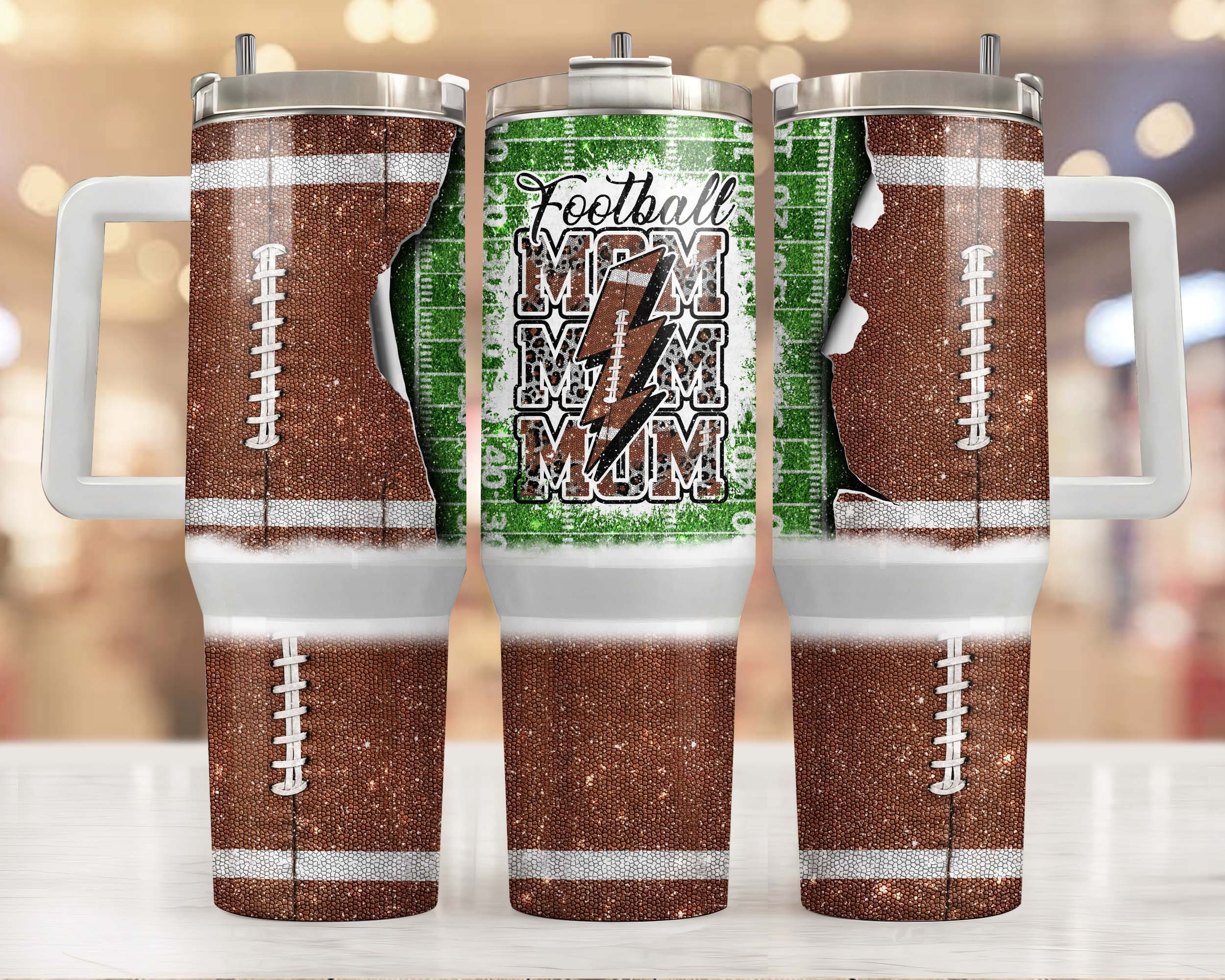 Football Custom Stanley Cup 40 oz 30 oz Tumbler With HandleTVC2301955