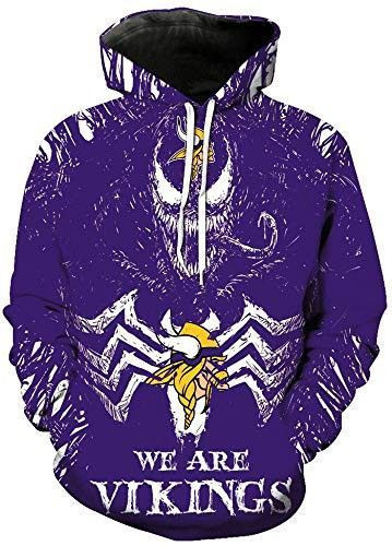 Football Minnesota Vikings Couples 3D All Over Print Hoodie, Zip Hoodie