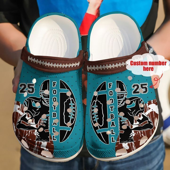 Football Personalized Being A Footballer clog Shoes