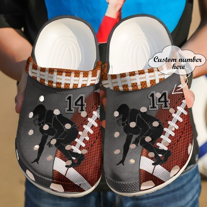 Football Personalized Running Clog Shoes