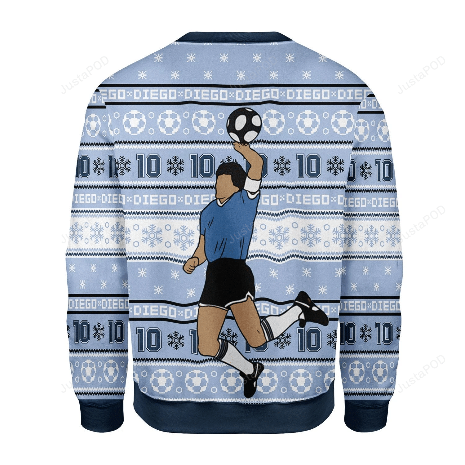 Football Player Ugly Christmas Sweater Adult 3D Funny Matching for family