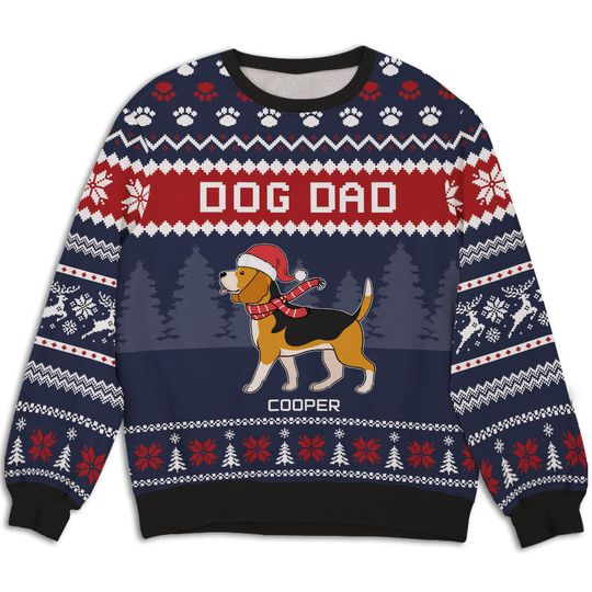 For Dog Mom/ Dad - Personalized Custom All-Over-Print Sweatshirt - Image 4