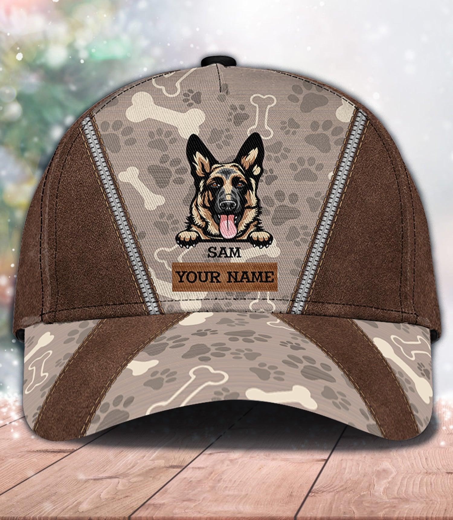 For Dogaholic Personalized Classic Cap, Personalized Gift for Dog Lovers, Dog Dad, Dog Mom Trucker Hats Custom Hats Gifts For Men & Women