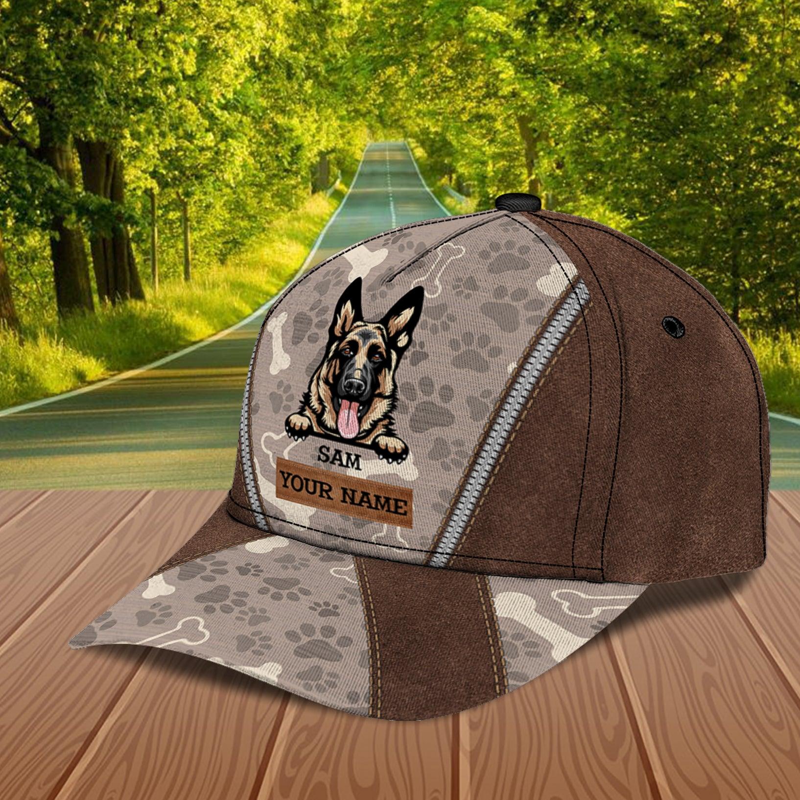 For Dogaholic Personalized Classic Cap, Personalized Gift for Dog Lovers, Dog Dad, Dog Mom Trucker Hats Custom Hats Gifts For Men & Women