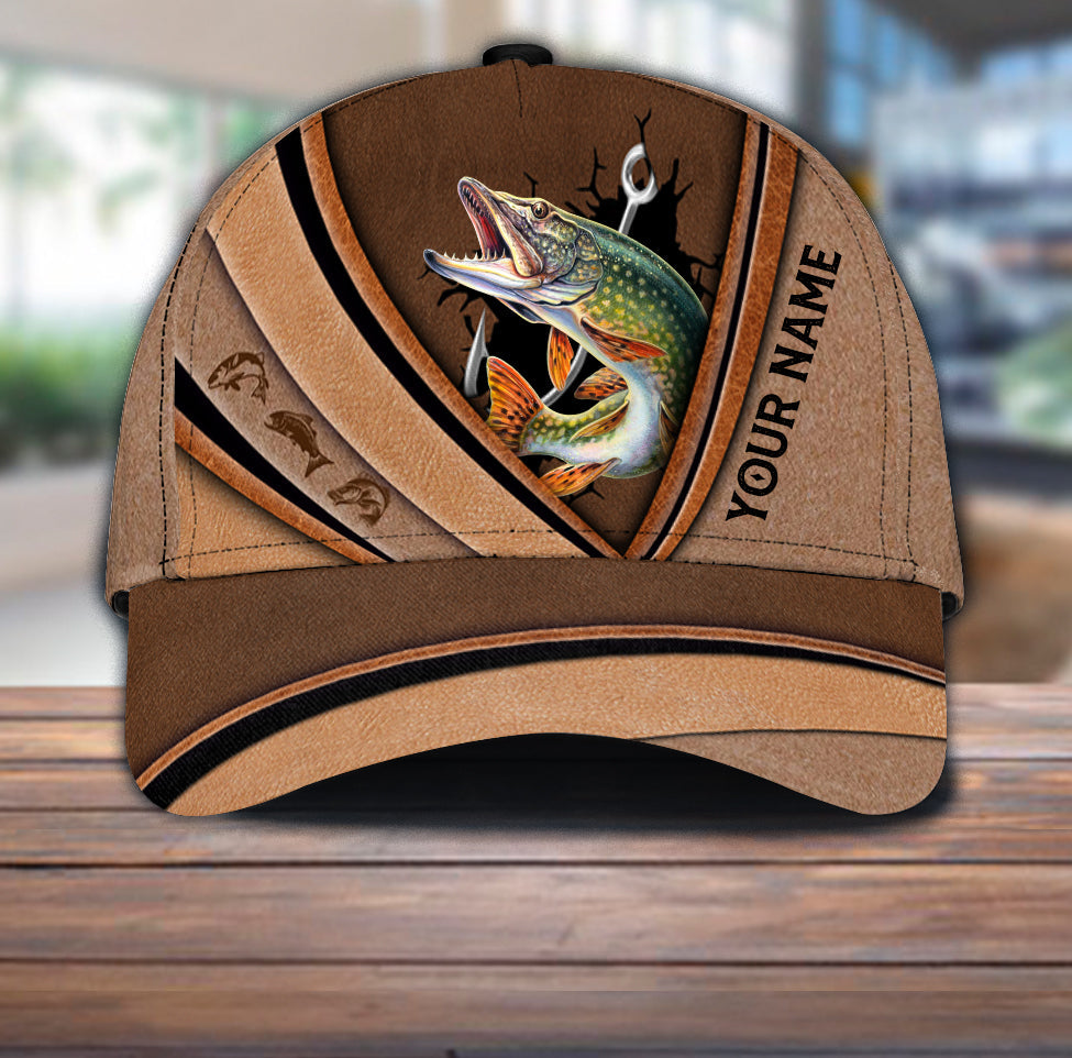 For Fishing Lover Personalized Classic Cap, Personalized Gift for Fishing Lovers  Trucker Hats Custom Hats Gifts For Men & Women