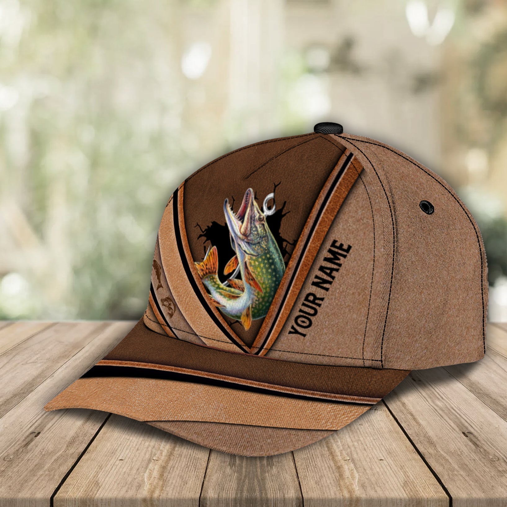 For Fishing Lover Personalized Classic Cap, Personalized Gift for Fishing Lovers  Trucker Hats Custom Hats Gifts For Men & Women